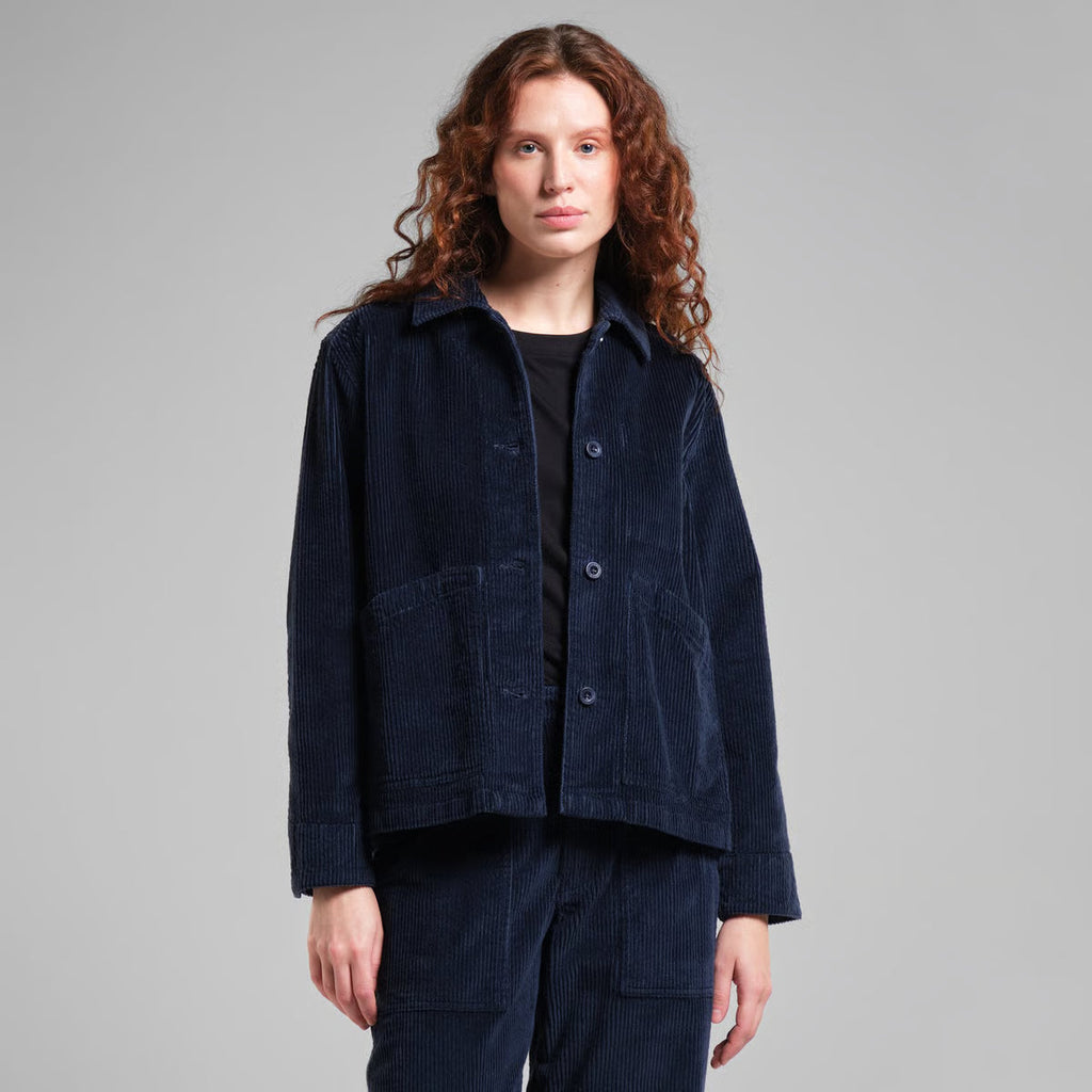 Takki Stiby Corduroy, tummansininen