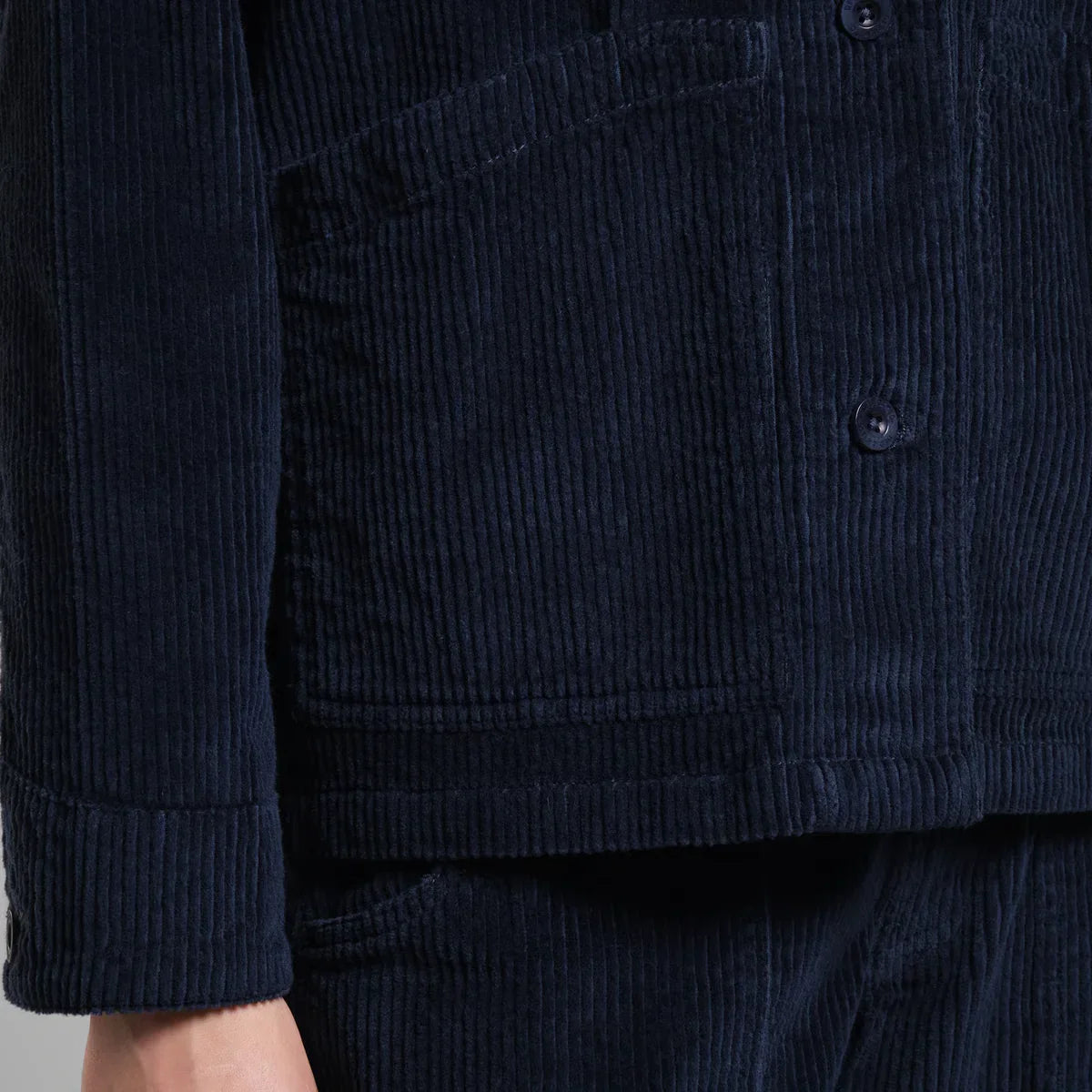 Takki Stiby Corduroy, tummansininen